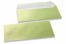 Buste colorate madreperla verde lime - 110 x 220 mm | PIT Packaging.it | Paesedellebuste