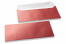Buste colorate madreperla rosso - 110 x 220 mm | PIT Packaging.it | Paesedellebuste