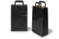 Sacchetti di carta con manici piatti - nero, 220 x 105 x 360 mm | PIT Packaging.it | Paesedellebuste