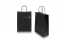 Sacchetti di carta con manici intrecciati - nero, 220 x 100 x 310 mm, 90 grammi | PIT Packaging.it | Paesedellebuste