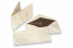 Buste color marmo (96 x 181 mm) e biglietti (90 x 173 mm) - marrone marmo, fodera interna marrone | PIT Packaging.it | Paesedellebuste