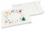 Buste imbottite bianche con stampa natalizia - Decorazioni natalizie | PIT Packaging.it | Paesedellebuste