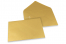 Buste colorate per biglietti d'auguri - oro metallizzato, 162 x 229 mm | PIT Packaging.it | Paesedellebuste