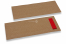 Buste portaposate marrone senza incisione + rosso tovagliolo di carta | PIT Packaging.it | Paesedellebuste
