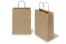 Sacchetti di carta con manici intrecciati - marrone rigata, 220 x 100 x 310 mm, 90 grammi | PIT Packaging.it | Paesedellebuste