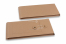 Buste con corda e rondella - 110 x 220 x 25 mm, marrone | PIT Packaging.it | Paesedellebuste