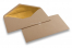Buste foderate in carta kraft - 110 x 220 mm (EA 5/6) Oro | PIT Packaging.it | Paesedellebuste