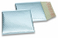 Buste imbottite metallizzate ECO - blu ghiaccio 165 x 165 mm | PIT Packaging.it | Paesedellebuste