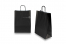 Sacchetti di carta con manici intrecciati - nero, 260 x 120 x 350 mm, 90 grammi | PIT Packaging.it | Paesedellebuste
