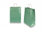 Sacchetti di carta con manici intrecciati - verde metallizzato, 260 x 120 x 350 mm, 90 grammi | PIT Packaging.it | Paesedellebuste