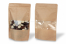 Sacchetti Doypack in carta con finestra - marrone, 180 x 290 x 90 mm, 1000 ml | PIT Packaging.it | Paesedellebuste