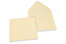 Buste colorate per biglietti d'auguri - bianco avorio, 155 x 155 mm | PIT Packaging.it | Paesedellebuste