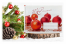 Buste natalizie imbottite, bianco + palline di Natale | PIT Packaging.it | Paesedellebuste