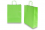 Sacchetti di carta con manici intrecciatip - verde, 320 x 120 x 410 mm, 100 grammi | PIT Packaging.it | Paesedellebuste