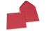 Buste colorate per biglietti d'auguri - rosso, 155 x 155 mm | PIT Packaging.it | Paesedellebuste
