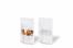 Sacchetti Doypack in carta con finestra - bianco, 110 x 185 x 70 mm, 250 ml | PIT Packaging.it | Paesedellebuste