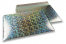 Buste imbottite metallizzate ECO - argento olografico 320 x 425 mm | PIT Packaging.it | Paesedellebuste