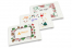 Buste imbottite bianche con stampa natalizia - esempi con un logo | PIT Packaging.it | Paesedellebuste