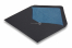 Buste foderate nere - interno blu | PIT Packaging.it | Paesedellebuste