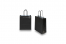 Sacchetti di carta con manici intrecciati - nero, 180 x 80 x 220 mm, 90 grammi | PIT Packaging.it | Paesedellebuste