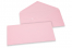 Buste colorate per biglietti d'auguri - rosa chiaro, 110 x 220 mm | PIT Packaging.it | Paesedellebuste
