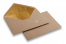 Buste foderate in carta kraft - 114 x 162 mm (C 6) Oro | PIT Packaging.it | Paesedellebuste