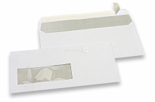 Buste per stampanti laser, 110 x 220 mm (DL), finestra a sinistra 40 x 110 mm, posizione della finestra 15 mm dal sinistra e 20 mm dal lato inferiore | PIT Packaging.it | Paesedellebuste