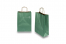 Sacchetti di carta con manici intrecciati - verde scuro metallizzato, 220 x 100 x 310 mm, 90 grammi | PIT Packaging.it | Paesedellebuste