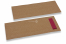 Buste portaposate marrone senza incisione + bordeaux tovagliolo di carta | PIT Packaging.it | Paesedellebuste