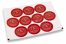 Etichette adesive Natalizie - Pupazzo di neve rosso | PIT Packaging.it | Paesedellebuste