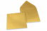 Buste colorate per biglietti d'auguri - oro metallizzato, 155 x 155 mm | PIT Packaging.it | Paesedellebuste