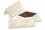 Buste color marmo (110 x 220 mm) e biglietti (105 x 210 mm) - marrone marmo, fodera interna marrone | PIT Packaging.it | Paesedellebuste