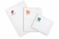 Buste imbottite bianco (80 grammi) - esempio con logo su lato anteriore | PIT Packaging.it | Paesedellebuste