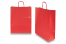 Sacchetti di carta con manici intrecciati - rosso fuoco, 320 x 120 x 410 mm, 100 grammi | PIT Packaging.it | Paesedellebuste