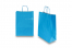 Sacchetti di carta con manici intrecciatip - blu, 260 x 120 x 350 mm, 90 grammi | PIT Packaging.it | Paesedellebuste