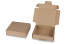 Scatole fustellate - marrone, 110 x 110 x 28 mm | PIT Packaging.it | Paesedellebuste