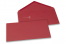 Buste colorate per biglietti d'auguri - rosso scuro, 110 x 220 mm | PIT Packaging.it | Paesedellebuste