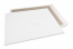 Buste con retro in cartone - 550 x 700 mm, parte anteriore kraft bianca da 120 grammi, parte posteriore duplex grigio da 700 grammi, chiusura non gommata | PIT Packaging.it | Paesedellebuste