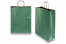 Sacchetti di carta con manici intrecciati - verde scuro metallizzato, 320 x 120 x 410 mm, 100 grammi | PIT Packaging.it | Paesedellebuste