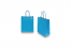 Sacchetti di carta con manici intrecciatip - blu, 180 x 80 x 220 mm, 90 grammi | PIT Packaging.it | Paesedellebuste