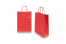 Sacchetti di carta con manici intrecciati - rosso fuoco, 220 x 100 x 310 mm, 90 grammi | PIT Packaging.it | Paesedellebuste