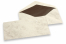 Buste color marmo - 96 x 181 mm, marrone marmo, fodera interna marrone | PIT Packaging.it | Paesedellebuste
