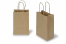 Sacchetti di carta con manici intrecciati - marrone rigata, 140 x 80 x 210 mm, 90 grammi | PIT Packaging.it | Paesedellebuste