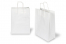 Sacchetti di carta con manici intrecciati - bianco, 260 x 120 x 350 mm, 90 grammi | PIT Packaging.it | Paesedellebuste