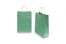 Sacchetti di carta con manici intrecciati - verde metallizzato, 220 x 100 x 310 mm, 90 grammi | PIT Packaging.it | Paesedellebuste