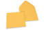 Buste colorate per biglietti d'auguri - giallo oro, 155 x 155 mm | PIT Packaging.it | Paesedellebuste