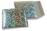 Buste imbottite metallizzate ECO - argento olografico 165 x 165 mm | PIT Packaging.it | Paesedellebuste