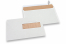 Buste colore crema con finestra, 156 x 220 mm (EA5), finestra a destra 40 x 110 mm, posizione della finestra 15 mm dal destra e 66 mm dal fondo, 90 grammi, circa 7 g per unità  | PIT Packaging.it | Paesedellebuste