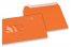 Buste colorate con finestra - Arancione, 162 x 229 mm (A5), Finestra a sinistra, formato finestra 45 x 90 mm, posizione finestra 20 mm da sinistra / 60 mm da sotto, lembo autoadesivo, carta da 120 grammi. | PIT Packaging.it | Paesedellebuste