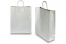 Sacchetti di carta con manici intrecciati - argento, 320 x 120 x 410 mm, 100 grammi | PIT Packaging.it | Paesedellebuste